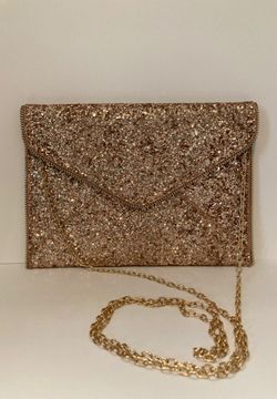 Small glitter clutch with chain LONG BEACH NY