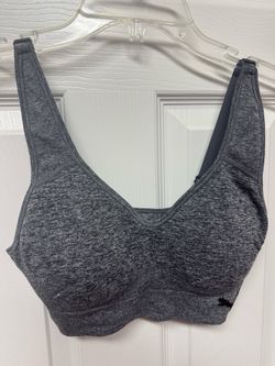 Women’s Heathered Charcoal Puma Sports Bra (S)