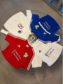 Soccer shirts, shorts and metals