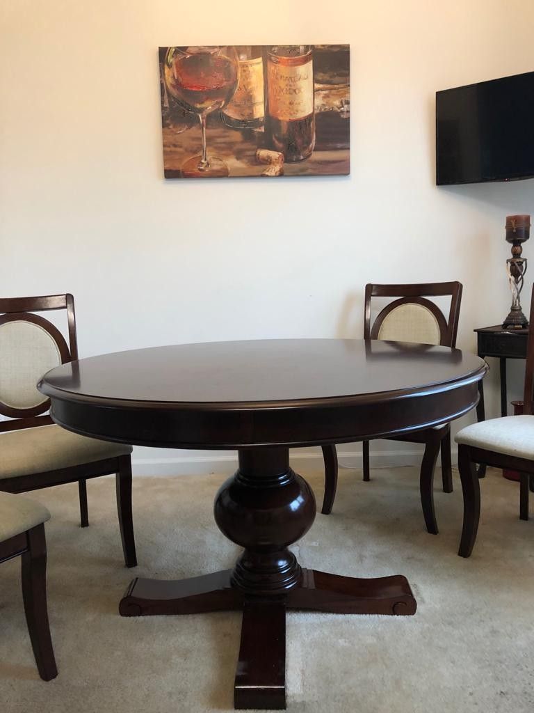 wood dining table set