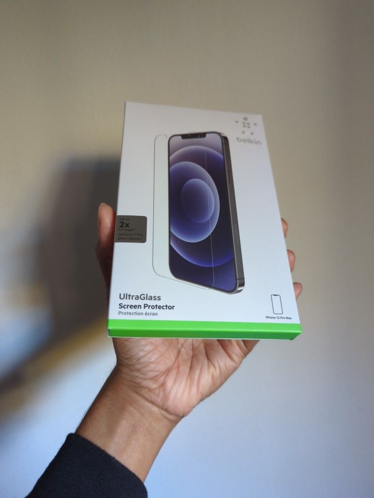 **Brand New Sealed** Belkin ScreenForce UltraGlass AntiMicrobial Screen Protector for iPhone 12