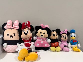 ALL 10 $ Disney Plush Toy Lot - Mickey, Minnie and Donald
