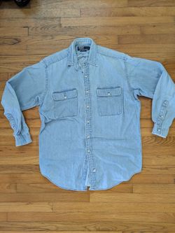 Vintage Polo Ralph Lauren chambray shirt men's size small