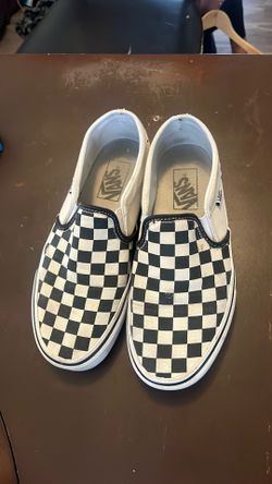 Slip on vans checkers 7 1/2 women