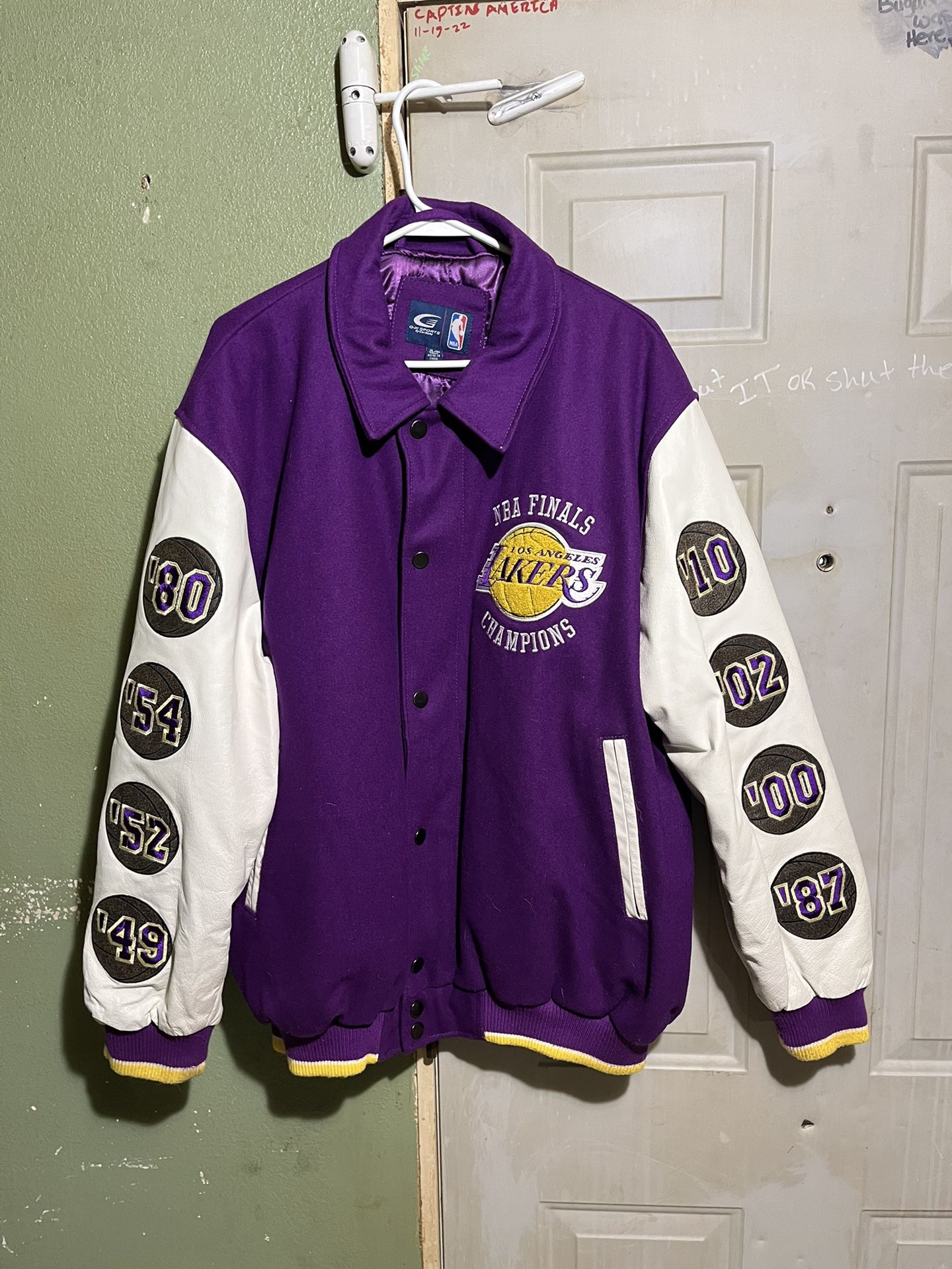 AUTHENTIC Lakers NBA Championship Finals Varsity Jacket