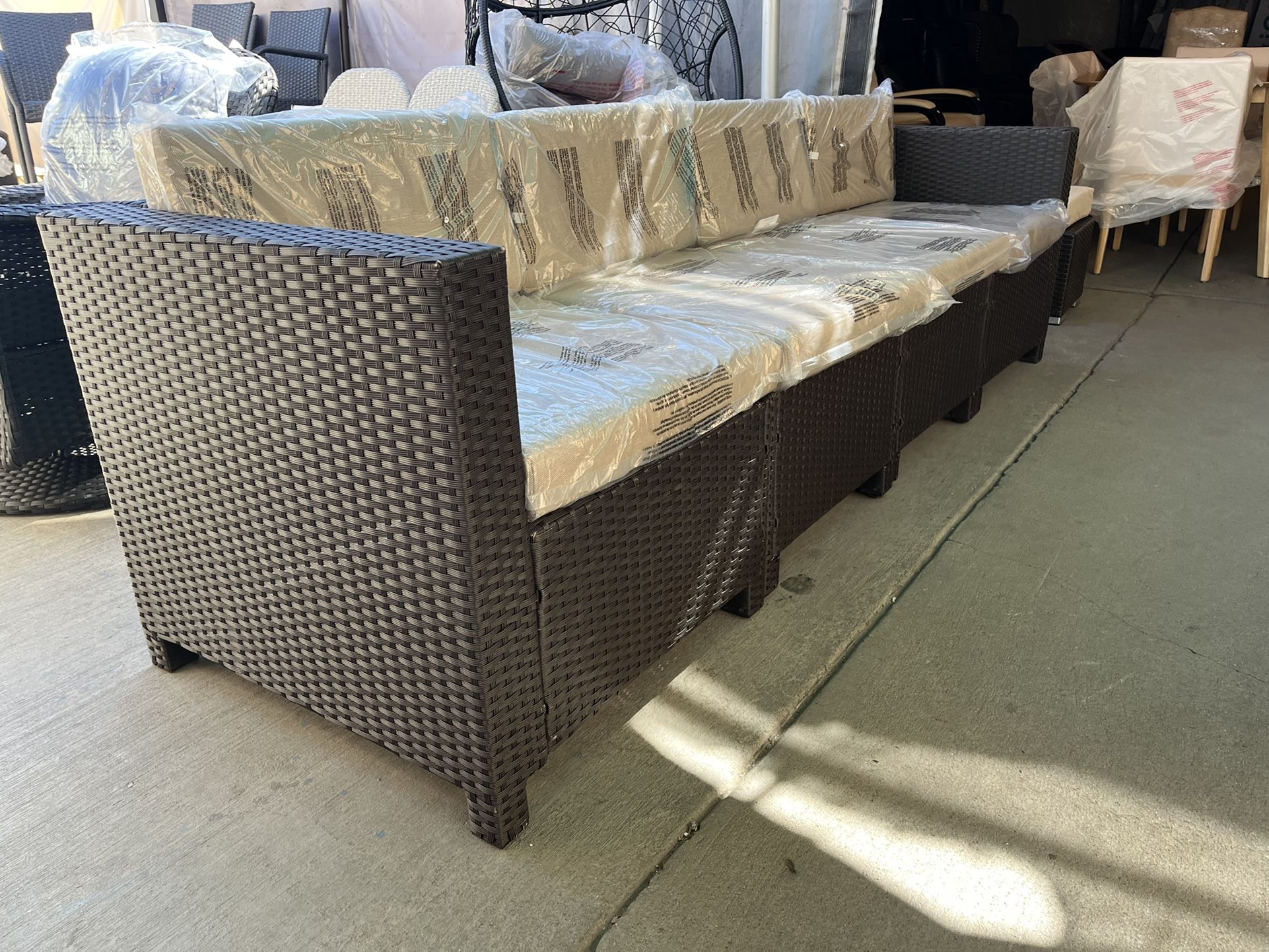 Wicker Patio Sofa 4pc