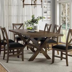 Dining Table Set 6 Chairs 