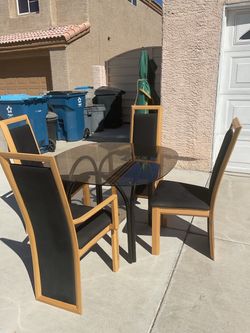 Dinner table and chairs