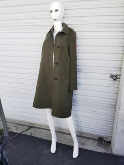 Vintage Marine Corps Sergeant Trench Coat