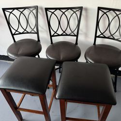 Counter Height Bar Stools - Set of 6