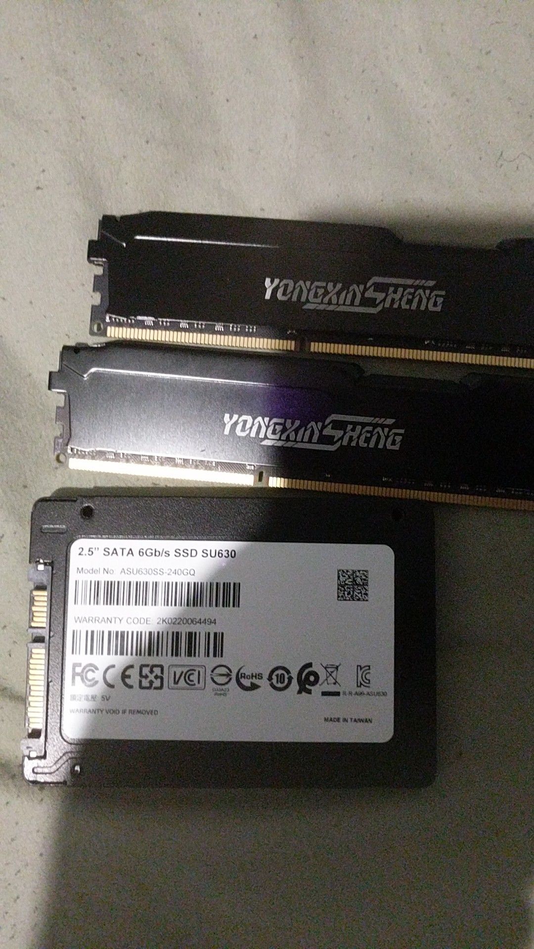 Ssd and ram