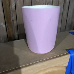 Pink Plastic Bathroom Waste Container