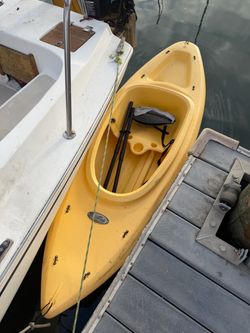 Yellow canoe