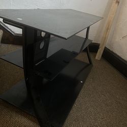 Tv Stand Full Glass (4-piece Set)