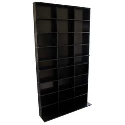 Used - Atlantic Elite XL Media Storage Cabinet – Black - Protect & Organize Prized Music, DVD Blu-Ray Movie, Video Games, Collectables & Memorabilia 