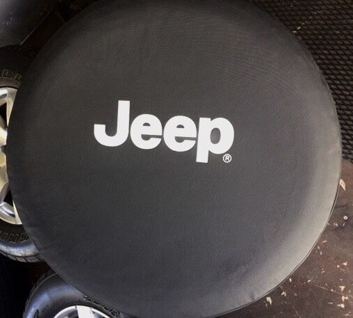 Jeep Spare Tire Cover - OEM from 2013 Wrangler Sahara - 17” wheel cover