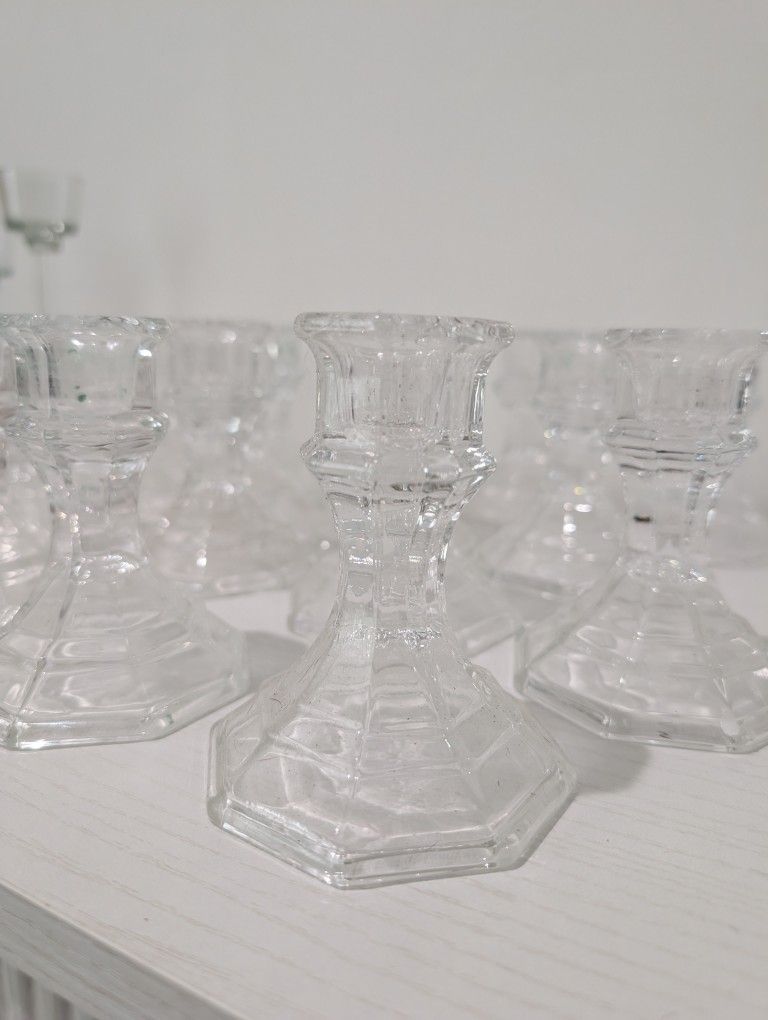 Glass Candle Holders 