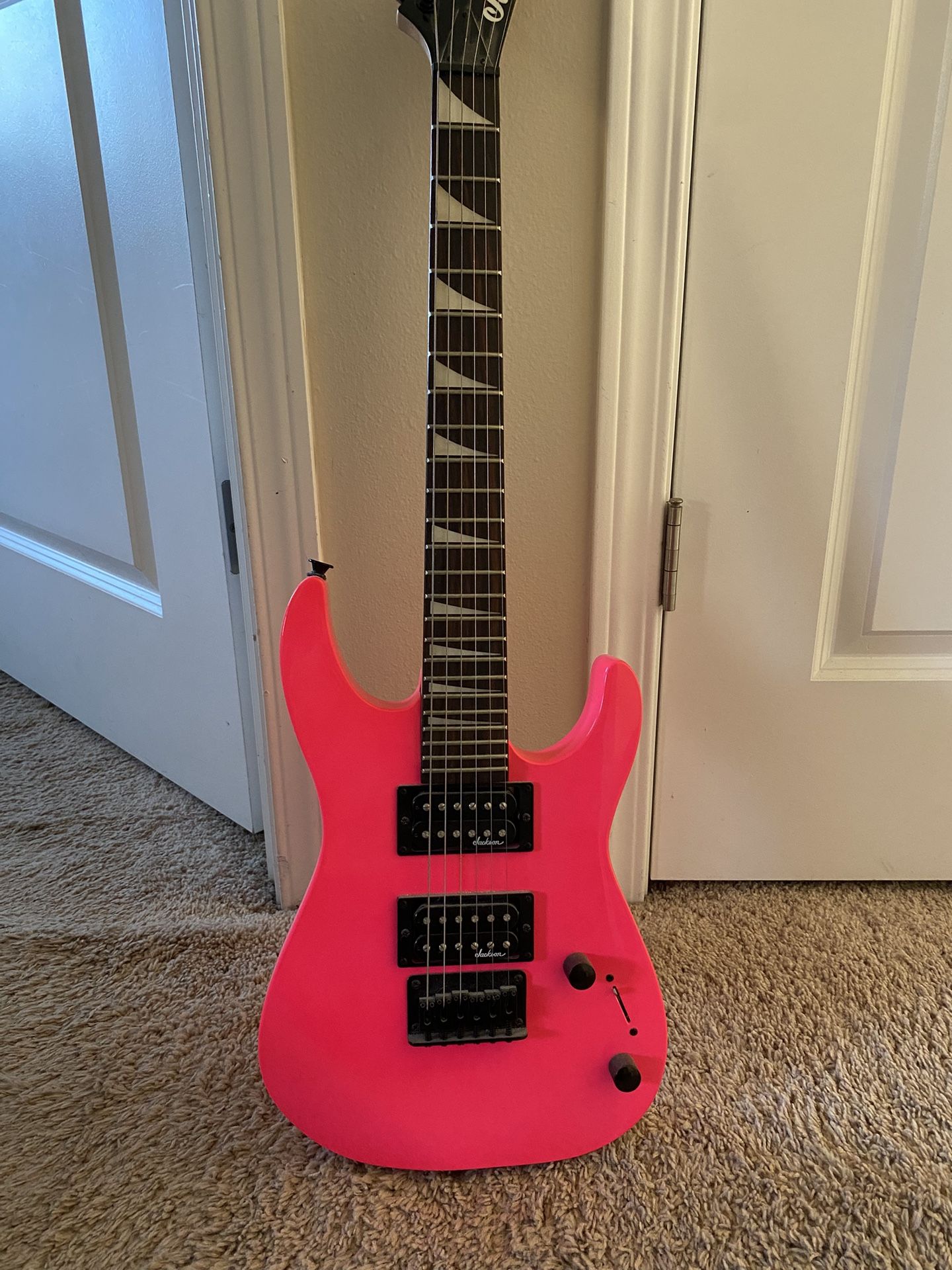 Jackson JS Series Dinky Minion JS1X Electric Guitar - Neon Pink