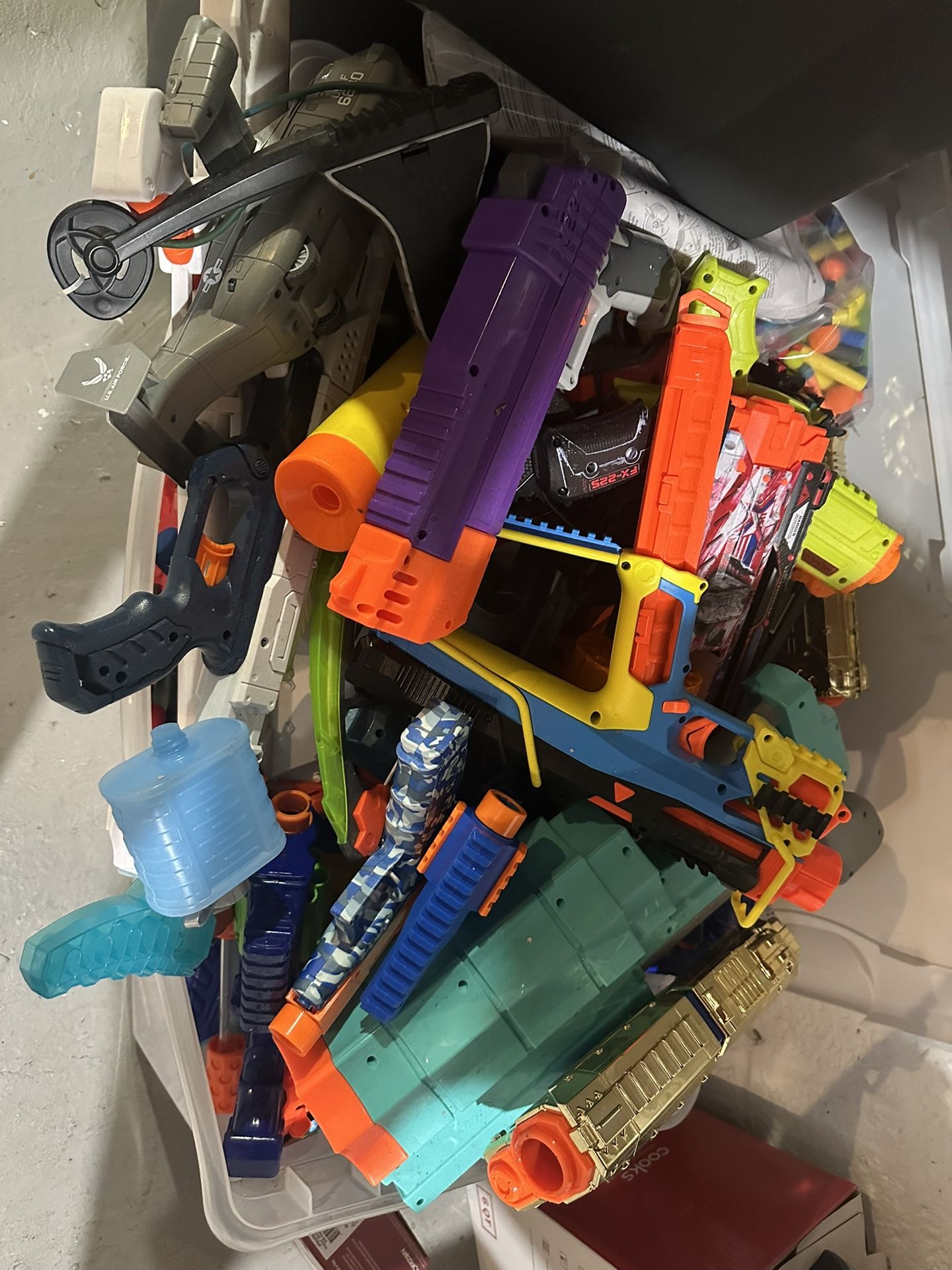 Assorted nerf Toy guns