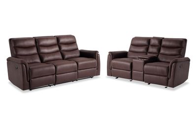Manual Reclining Sofa, Loveseat & Chair