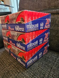 (60) Maxell Audio Cassette Tapes