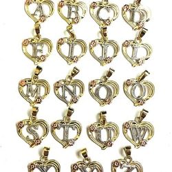 (All letters are available) Initial pendants 14K REAL YELLOW , WHITE & ROSE GOLD.