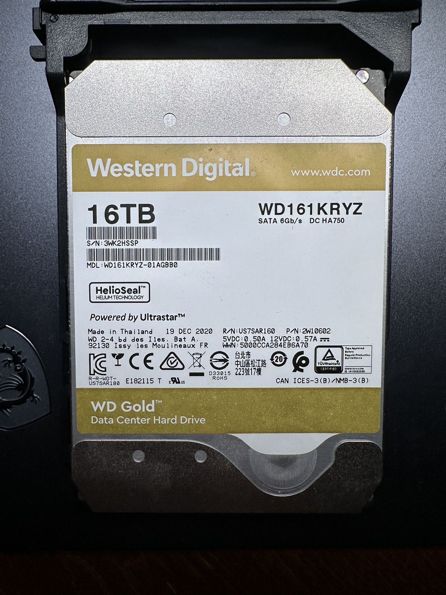 Western Digital Gold 16 TB