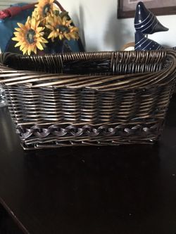 Wicker Magazine Holder 