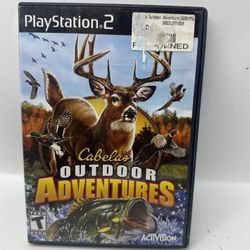 Cabela's Outdoor Adventures (Sony Playstation PS2, 2005) CIB Complete Manual