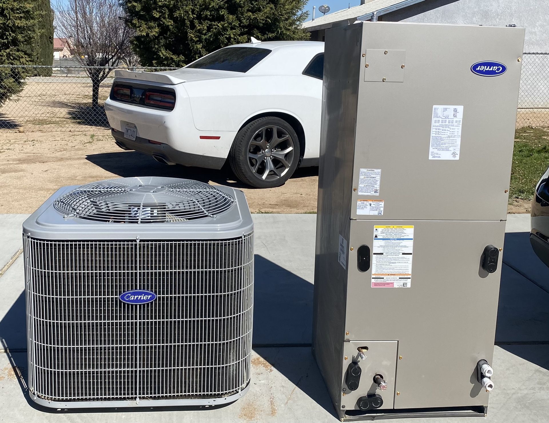 CARRIER 5 Ton A/C System Condenser , Air Handler
