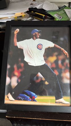 Michael Jordan in a cubs jersey has to be rare he was on the white Sox