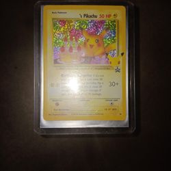 1995 Birthday Pikachu Card