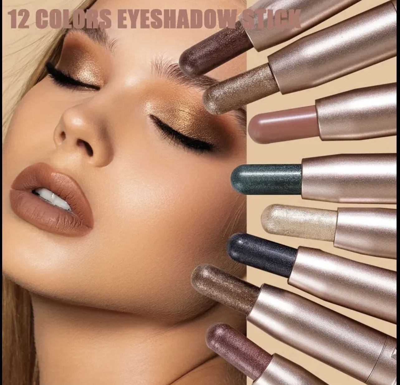 12 pieces of stick makeup, %100 recommended, it goes on like butter, you will lo