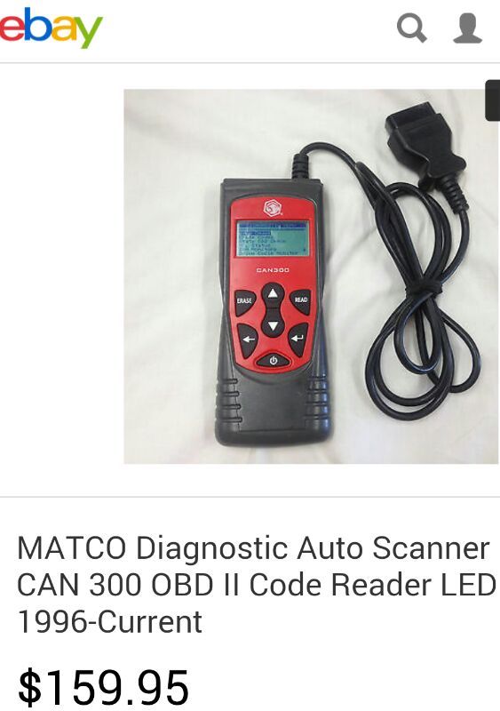 MATCO Diagnostic Auto Scanner CAN 300 OBD II Code Reader LED 1996-Current