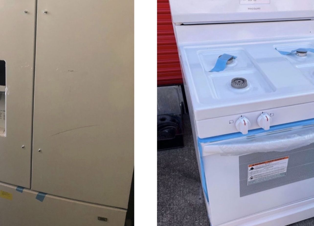 Frigidaire White Stove Refrigerator Set $1300