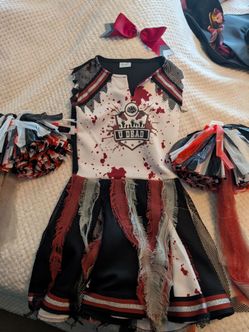 Girls Zombie Cheerleader Costume for sale