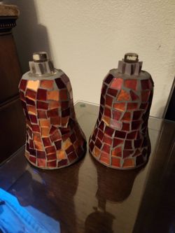HOME INTERIOR PAR DE VOTIVE COPAS