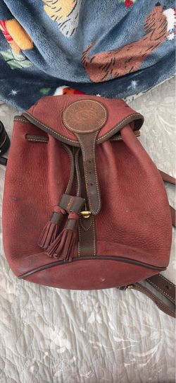 All Weather Leather Small Drawstring Backpack / Sling