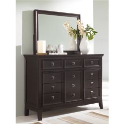 ASHLEY brand Large Chest of drawers w/mirror, moving sale to downsize.