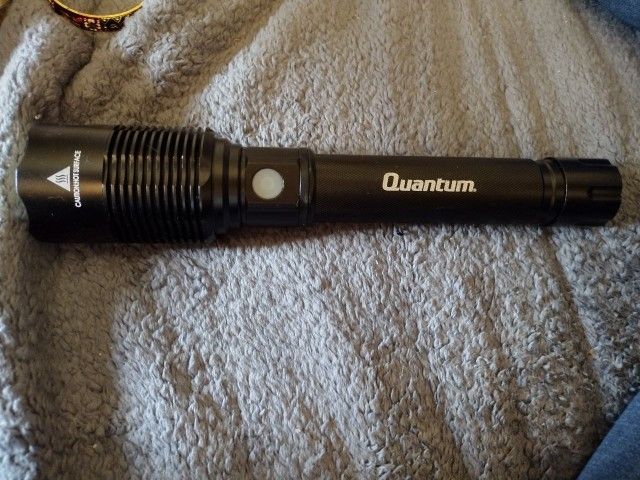 Quantum 6,000 Lumens Flashlight Rechargeable