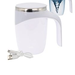 Self Stirring Mug - Rechargeable Automatic Magnetic Electric Coffee Mug, Rotating Cute Mixing Cup Tasse, To Stir Office/Kitchen/Travel/Home Coffee/Tea