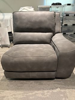 Charcoal Gray Left Side Facing Recliner