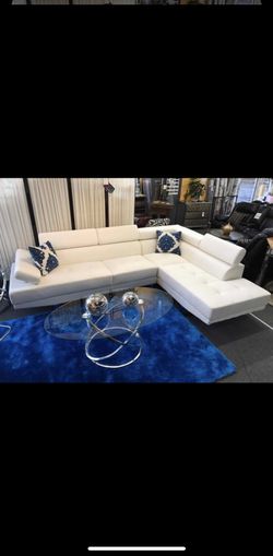 Brand new leather L shape sofa sectional on sale only 949$ finance available no credit check!