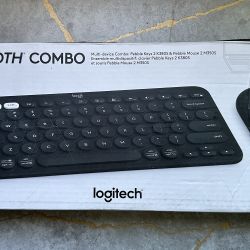 Logitech Slim Bluetooth Combo, Wireless Keyboard and Mouse