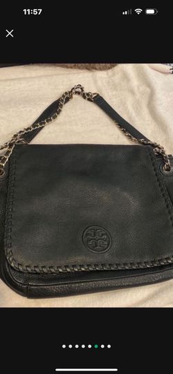 Tory Burch Black Leather Shoulder Bag Crossbody