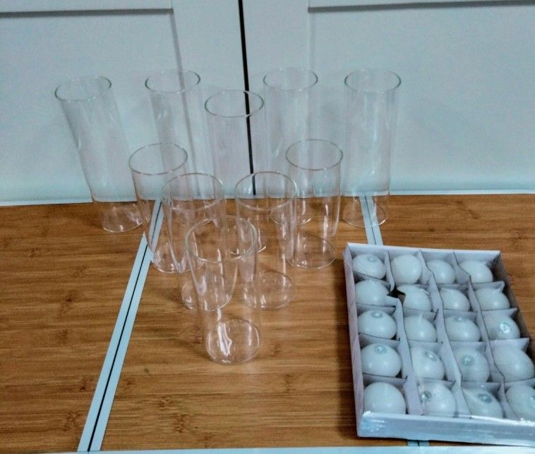 Glass Cylinder Vase For Centerpieces 