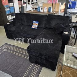 New Black Sofa 