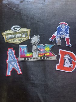 Official Licensed NFL Patch Bundle — Super Bowl + Teams (5 Patches)