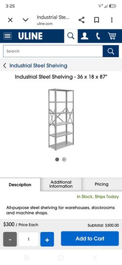Industrial shelving