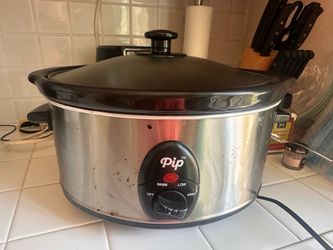 Pip Slow Cooker — Large, Stainless Steel, 3 Settings